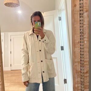 Banana Republic Cream Utility Jacket retail $130